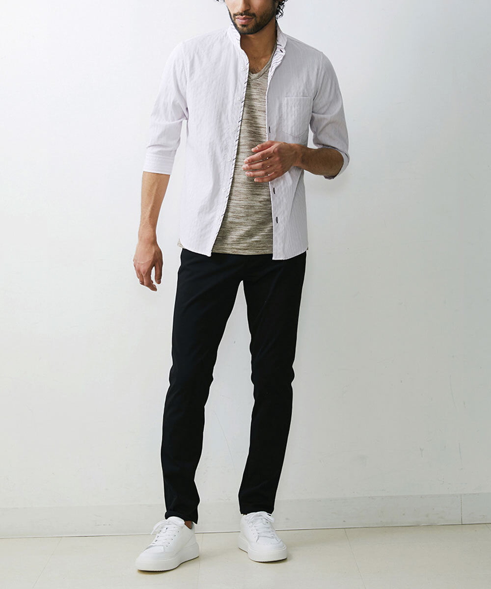 MKKGU24036 MK MICHEL KLEIN HOMME(MKミッシェルクランオム) メランジカットソー ベージュ(82)