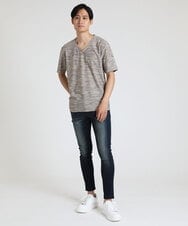MKKGU24036 MK MICHEL KLEIN HOMME(MKミッシェルクランオム) メランジカットソー ベージュ(82)