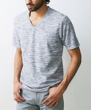 MKKGU24036 MK MICHEL KLEIN HOMME(MKミッシェルクランオム) 【WEB限定】メランジカットソー グレー(92)