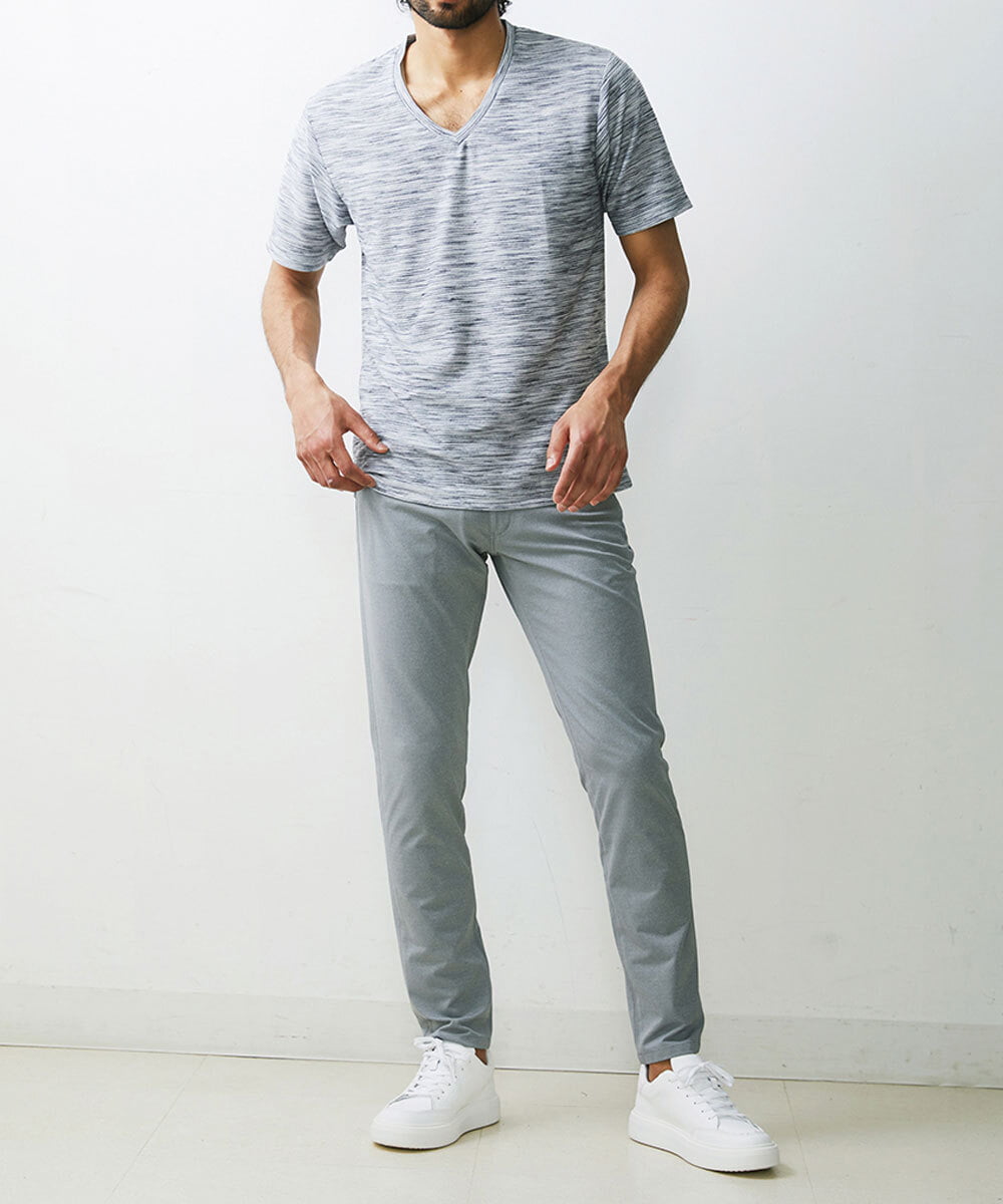 MKKGU24036 MK MICHEL KLEIN HOMME(MKミッシェルクランオム) 【WEB限定】メランジカットソー グレー(92)