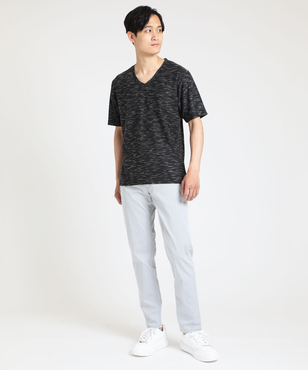 MKKGU24036 MK MICHEL KLEIN HOMME(MKミッシェルクランオム) 【WEB限定】メランジカットソー ブラック(94)