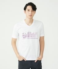 MKKGU28059 MK MICHEL KLEIN HOMME(MKミッシェルクランオム) プリントカットソー ピンク(03)