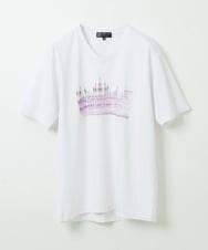 MKKGU28059 MK MICHEL KLEIN HOMME(MKミッシェルクランオム) プリントカットソー ピンク(03)