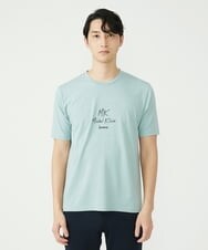 MKKGU29059 MK MICHEL KLEIN HOMME(MKミッシェルクランオム) ロゴプリントTシャツ グリーン(30)