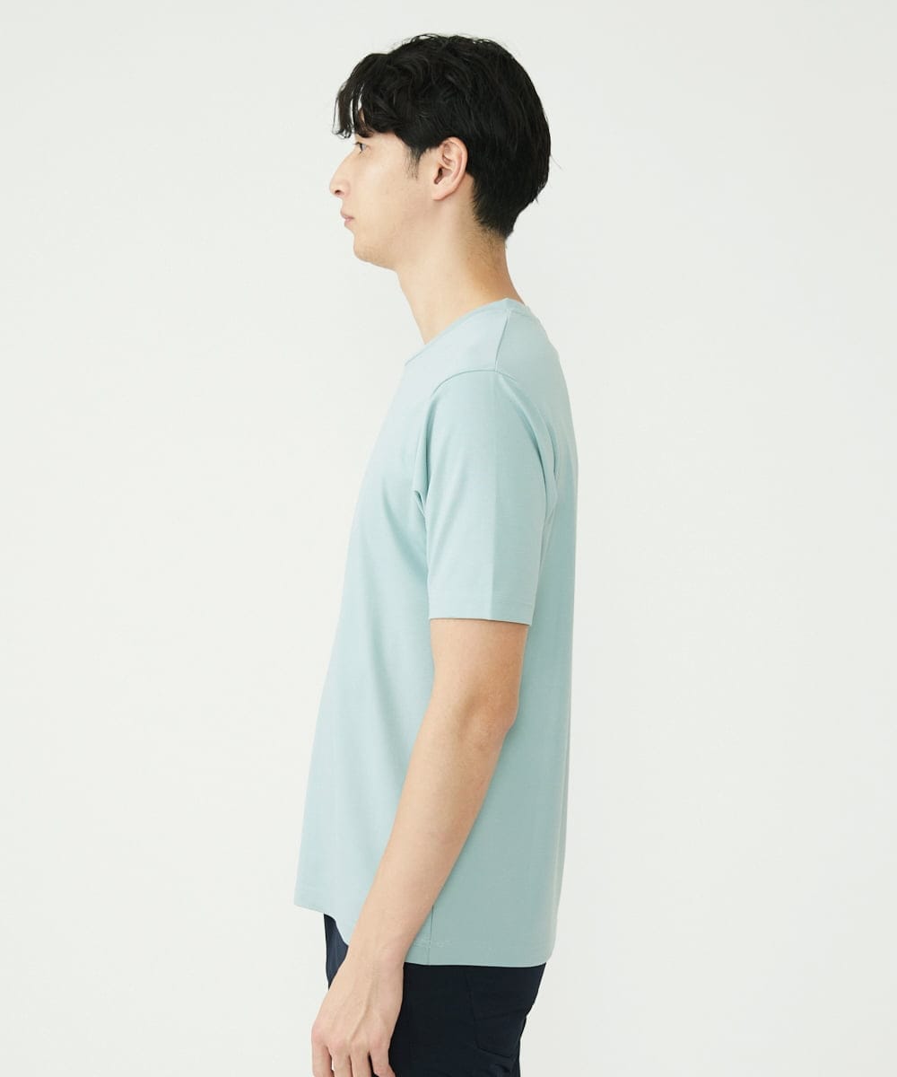 MKKGU29059 MK MICHEL KLEIN HOMME(MKミッシェルクランオム) ロゴプリントTシャツ グリーン(30)