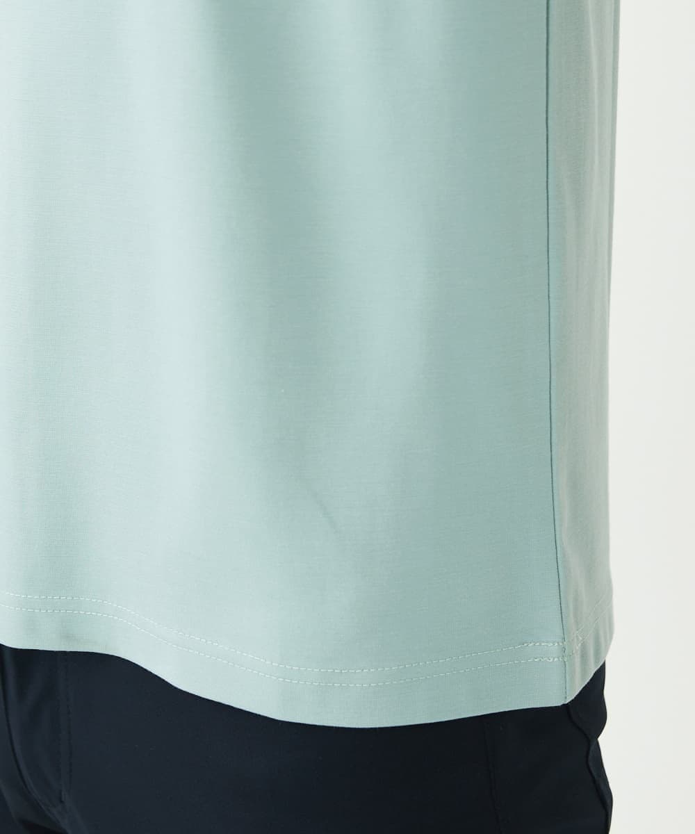 MKKGU29059 MK MICHEL KLEIN HOMME(MKミッシェルクランオム) ロゴプリントTシャツ グリーン(30)