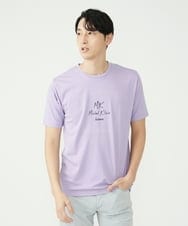 MKKGU29059 MK MICHEL KLEIN HOMME(MKミッシェルクランオム) ロゴプリントTシャツ ラベンダー(60)