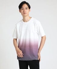 MKKGU30059 MK MICHEL KLEIN HOMME(MKミッシェルクランオム) グラデーションカットソー ピンク(03)