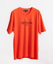 MKKGU31059 MK MICHEL KLEIN HOMME(MKミッシェルクランオム) ブランドロゴカットソー / シルキーテンジク オレンジ(15)