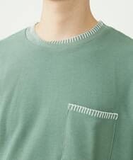 MKKGU79079 MK MICHEL KLEIN HOMME(MKミッシェルクランオム) ブランケットカットソー グリーン(35)