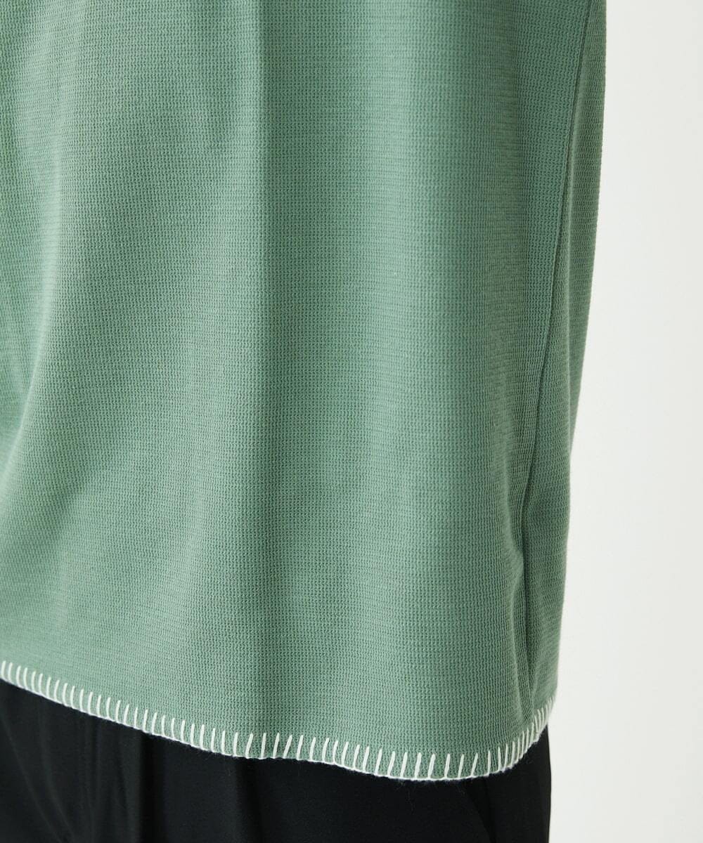 MKKGU79079 MK MICHEL KLEIN HOMME(MKミッシェルクランオム) ブランケットカットソー グリーン(35)
