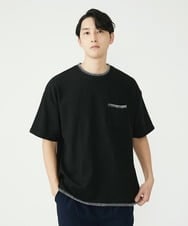 MKKGU79079 MK MICHEL KLEIN HOMME(MKミッシェルクランオム) ブランケットカットソー ブラック(94)
