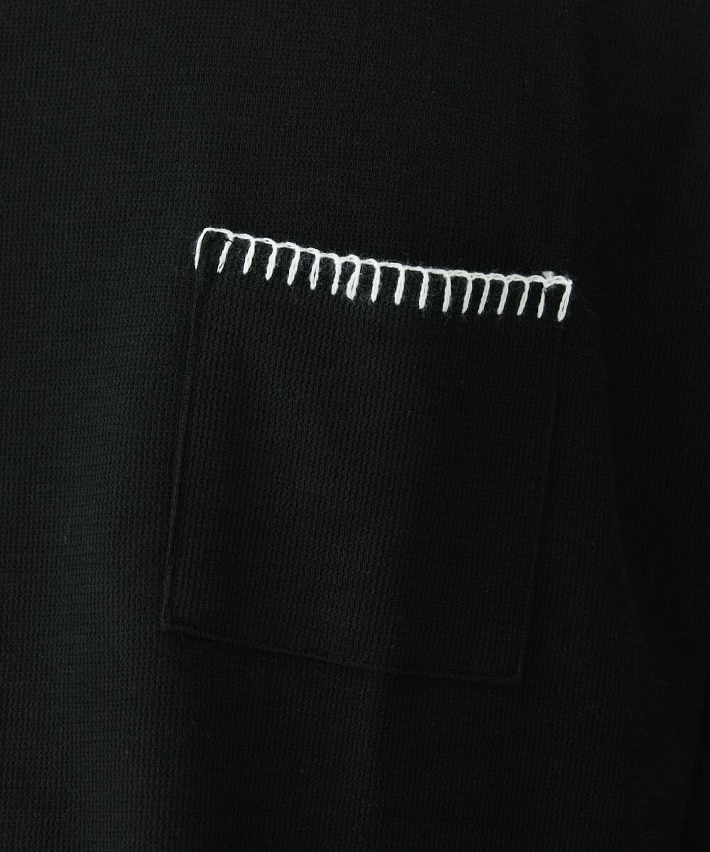 MKKGU79079 MK MICHEL KLEIN HOMME(MKミッシェルクランオム) ブランケットカットソー ブラック(94)