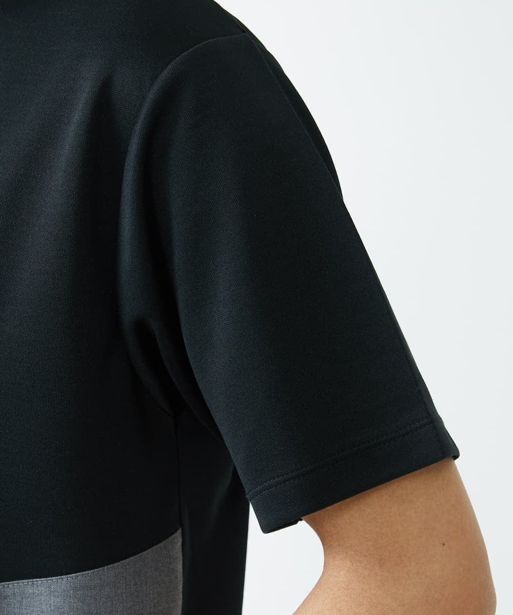 MKKGU83059 MK MICHEL KLEIN HOMME(MKミッシェルクランオム) ブロック切り替えカットソー  ブラック(94)
