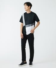 MKKGU83059 MK MICHEL KLEIN HOMME(MKミッシェルクランオム) ブロック切り替えカットソー  ブラック(94)