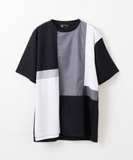 MKKGU84059 MK MICHEL KLEIN HOMME(MKミッシェルクランオム) ブロック柄カットソー ブラック(94)