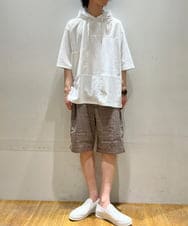 MKKGU86085 MK MICHEL KLEIN HOMME(MKミッシェルクランオム) ブロックパーカー / アイスポンチ ホワイト(90)