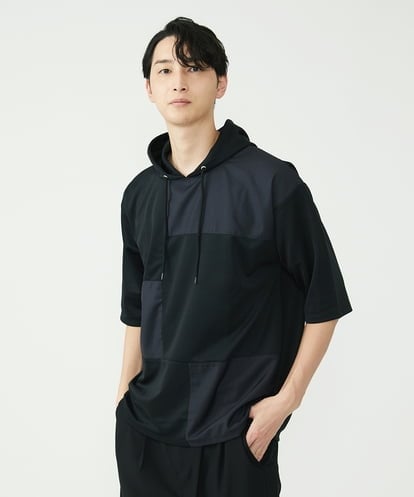 MKKGU86085 MK MICHEL KLEIN HOMME ブロックパーカー