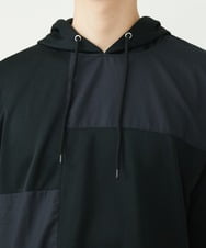 MKKGU86085 MK MICHEL KLEIN HOMME(MKミッシェルクランオム) ブロックパーカー / アイスポンチ ブラック(94)