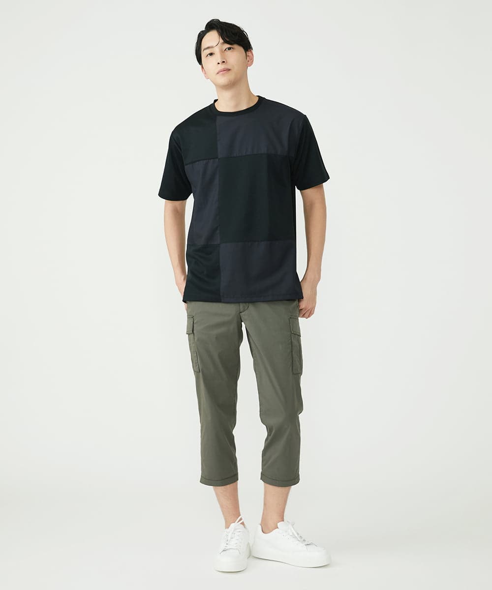 MKKGU87059 MK MICHEL KLEIN HOMME(MKミッシェルクランオム) アイスポンチカットソー ブラック(94)