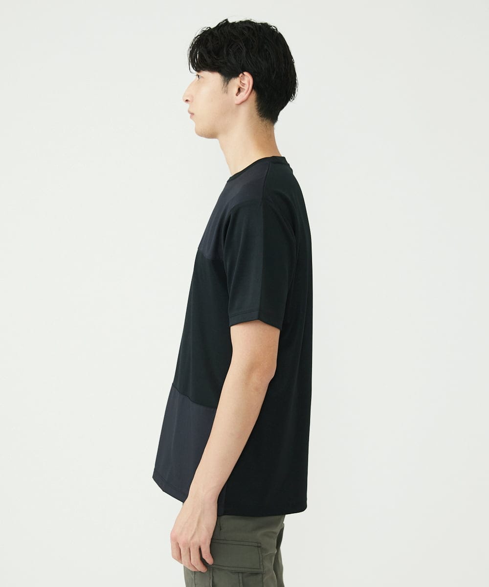 MKKGU87059 MK MICHEL KLEIN HOMME(MKミッシェルクランオム) アイスポンチカットソー ブラック(94)