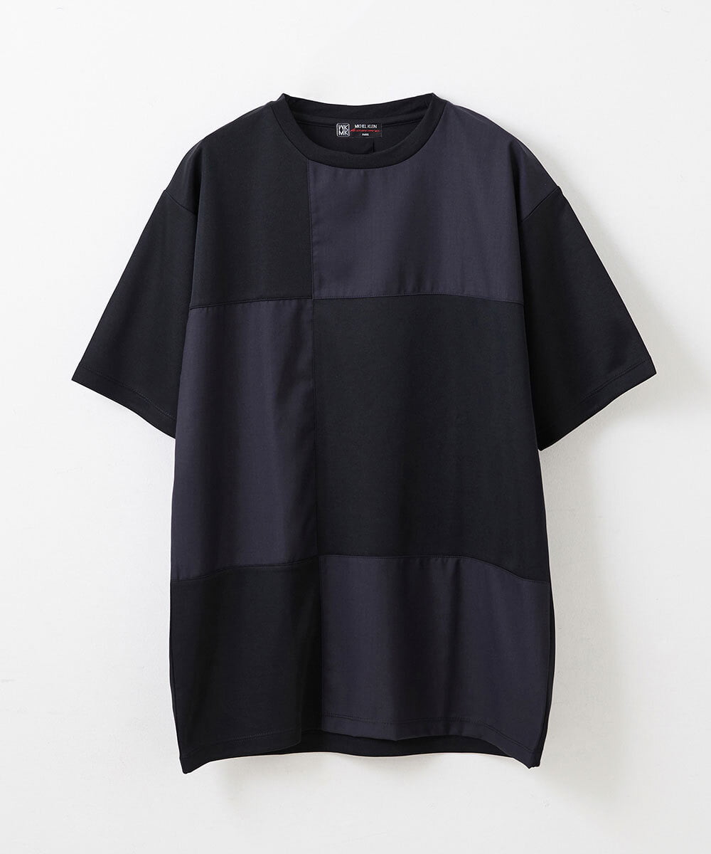 MKKGU87059 MK MICHEL KLEIN HOMME(MKミッシェルクランオム) アイスポンチカットソー ブラック(94)