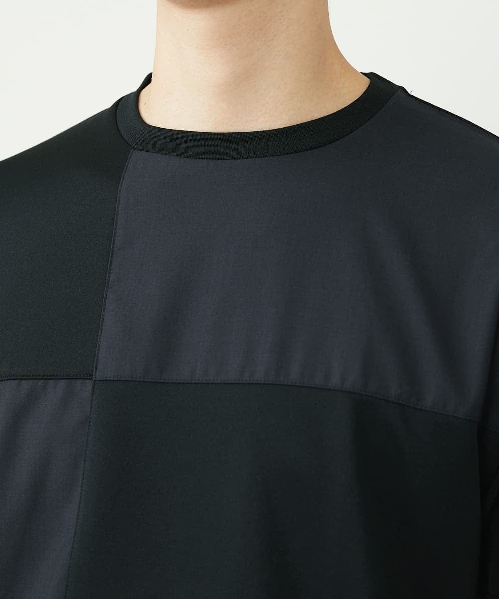 MKKGU87059 MK MICHEL KLEIN HOMME(MKミッシェルクランオム) アイスポンチカットソー ブラック(94)