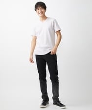 MKKGV54069 MK MICHEL KLEIN HOMME(MKミッシェルクランオム) 【全4サイズ展開】ストライプカットソー ピンク