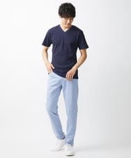 MKKGV54069 MK MICHEL KLEIN HOMME(MKミッシェルクランオム) 【全4サイズ展開】ストライプカットソー ネイビー