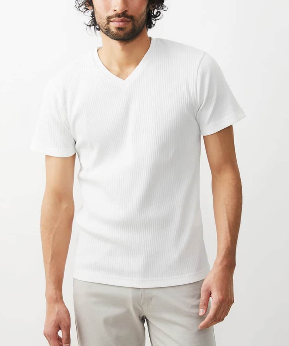 ストライプカットソー(カットソー・Tシャツ) | MK MICHEL KLEIN HOMME ストライプカットソー(カットソー・Tシャツ) | MK MICHEL KLEIN HOMME
