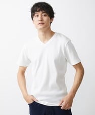 MKKGV54069 MK MICHEL KLEIN HOMME(MKミッシェルクランオム) 【全4サイズ展開】ストライプカットソー ホワイト