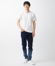 MKKGV54069 MK MICHEL KLEIN HOMME(MKミッシェルクランオム) 【全4サイズ展開】ストライプカットソー ホワイト