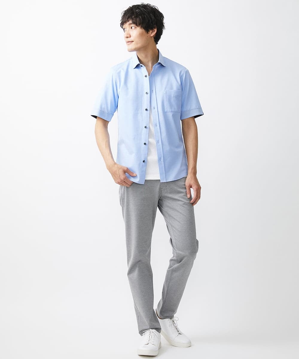 MKKGV54069 MK MICHEL KLEIN HOMME(MKミッシェルクランオム) 【全4サイズ展開】ストライプカットソー ホワイト