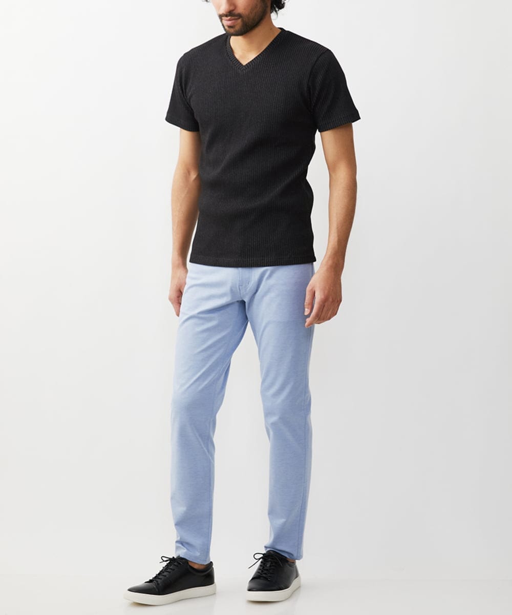 MKKGV54069 MK MICHEL KLEIN HOMME(MKミッシェルクランオム) 【全4サイズ展開】ストライプカットソー ブラック