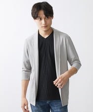 MKKGV57059 MK MICHEL KLEIN HOMME(MKミッシェルクランオム)  【ON/OFF対応】ジオメトリックリンクスカットソー ブラック