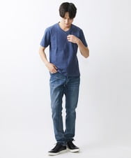 MKKGV59079 MK MICHEL KLEIN HOMME(MKミッシェルクランオム) グレンチェックリンクスカットソー ブルー