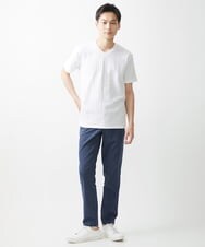 MKKGV59079 MK MICHEL KLEIN HOMME(MKミッシェルクランオム) グレンチェックリンクスカットソー ホワイト
