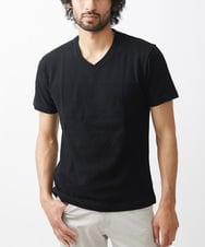 MKKGV59079 MK MICHEL KLEIN HOMME(MKミッシェルクランオム) グレンチェックリンクスカットソー ブラック