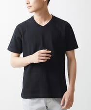 MKKGV59079 MK MICHEL KLEIN HOMME(MKミッシェルクランオム) グレンチェックリンクスカットソー ブラック