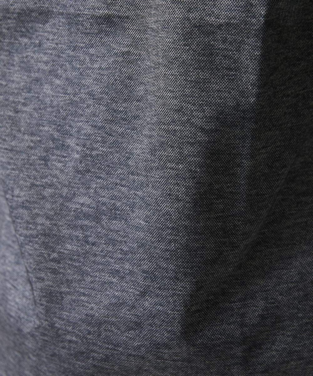 MKKGV60120 MK MICHEL KLEIN HOMME(MKミッシェルクランオム) 【日本製生地】ポロシャツ/ ビンテージフォギーカノコ  ダークグレー