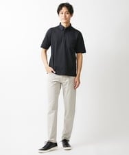 MKKGV60120 MK MICHEL KLEIN HOMME(MKミッシェルクランオム) ビンテージフォギーカノコ / ポロシャツ ブラック