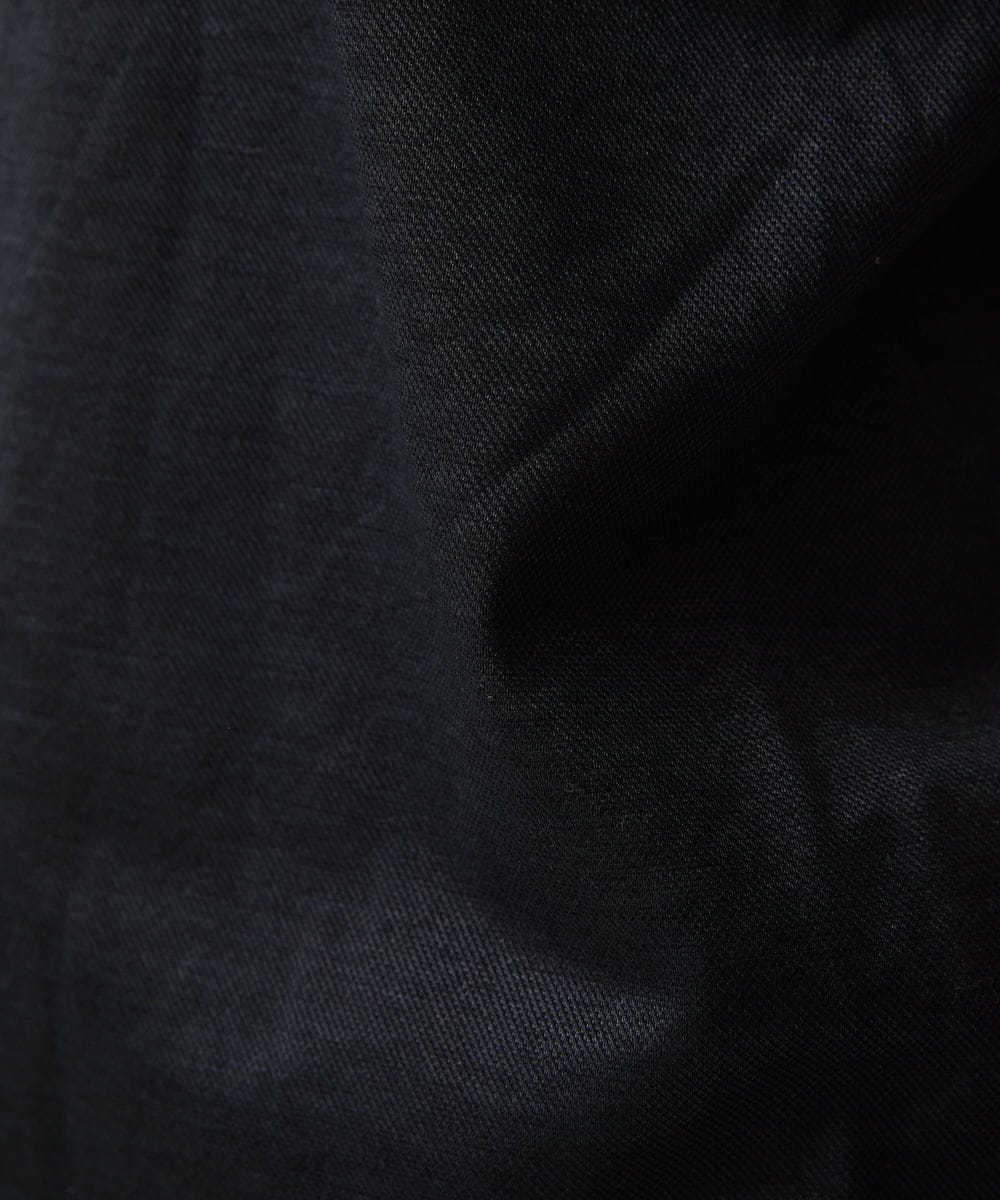 MKKGV60120 MK MICHEL KLEIN HOMME(MKミッシェルクランオム) 【日本製生地】ポロシャツ/ ビンテージフォギーカノコ  ブラック