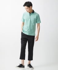 MKKGV62095 MK MICHEL KLEIN HOMME(MKミッシェルクランオム) 【大きいサイズあり】ポロシャツ/TCメランジ グリーン