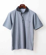 MKKGV62095 MK MICHEL KLEIN HOMME(MKミッシェルクランオム) 【大きいサイズあり】ポロシャツ/TCメランジ ブルー