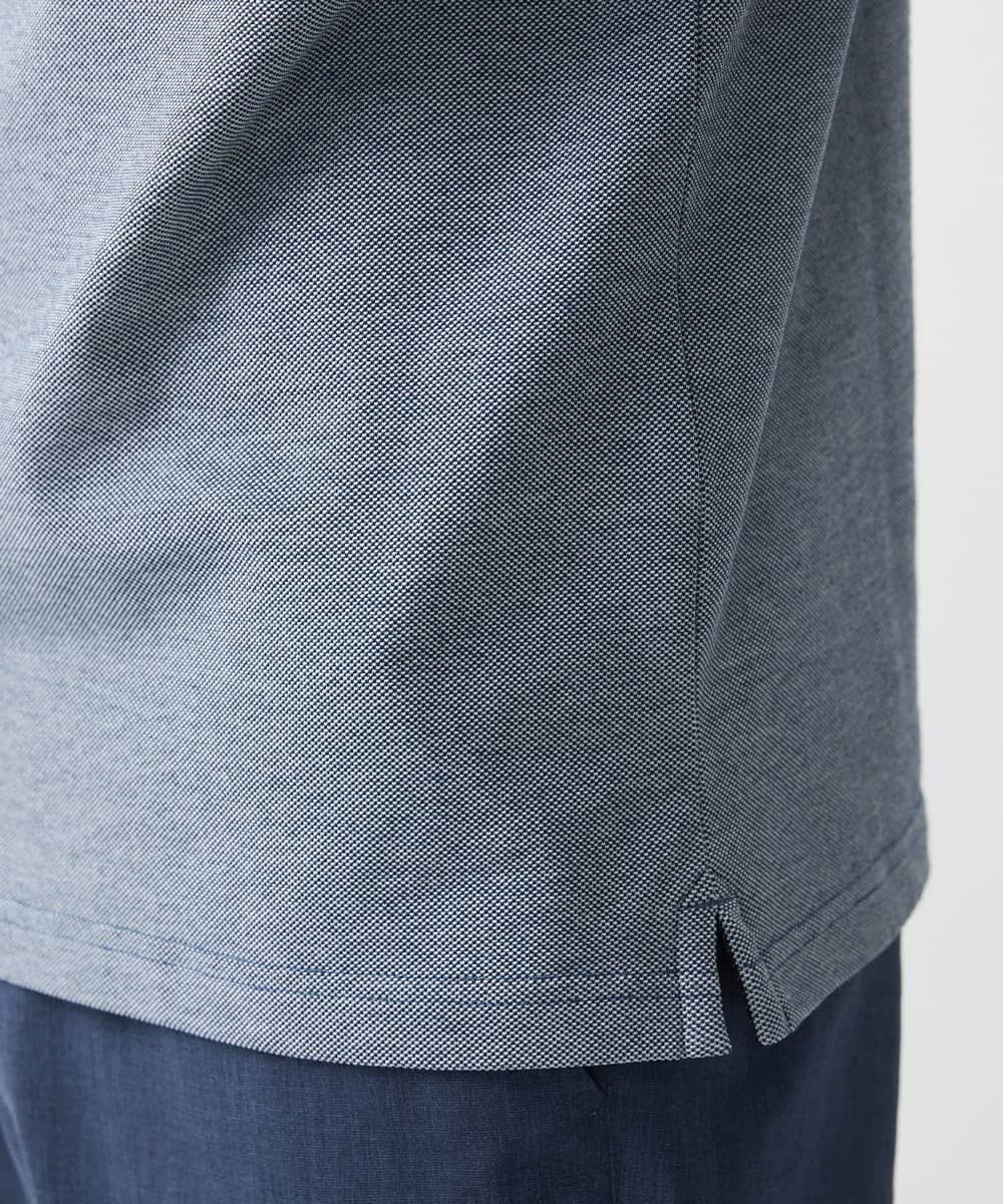 MKKGV62095 MK MICHEL KLEIN HOMME(MKミッシェルクランオム) 【大きいサイズあり】ポロシャツ/TCメランジ ブルー