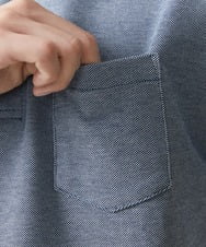 MKKGV62095 MK MICHEL KLEIN HOMME(MKミッシェルクランオム) 【大きいサイズあり】ポロシャツ/TCメランジ ブルー
