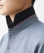 MKKGV62095 MK MICHEL KLEIN HOMME(MKミッシェルクランオム) 【大きいサイズあり】ポロシャツ/TCメランジ ブルー