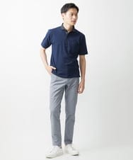 MKKGV62095 MK MICHEL KLEIN HOMME(MKミッシェルクランオム) 【大きいサイズあり】ポロシャツ/TCメランジ ネイビー