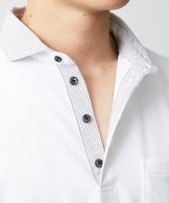 MKKGV62095 MK MICHEL KLEIN HOMME(MKミッシェルクランオム) 【大きいサイズあり】ポロシャツ/TCメランジ ホワイト
