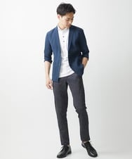 MKKGV62095 MK MICHEL KLEIN HOMME(MKミッシェルクランオム) 【大きいサイズあり】ポロシャツ/TCメランジ ホワイト